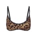 NWT Dolce&Gabbana x Skims Cotton Rib Scoop Neck Bralette MEDIUM Leopard