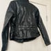 Genuine leather moto jacket