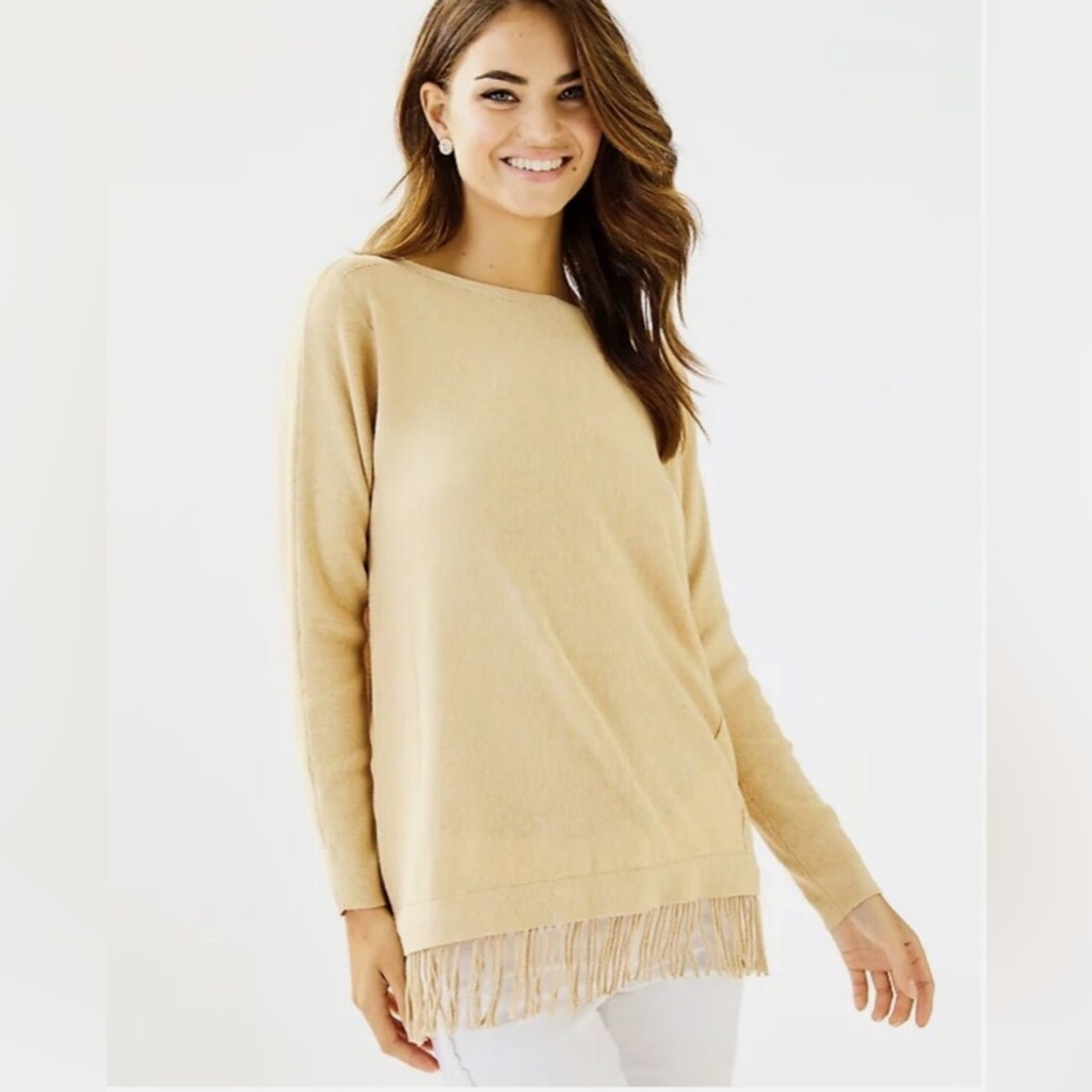 Lilly Pulitzer fringe sweater