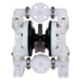 NEW! Pneumatic double diaphragm pump 1 inch inlet/outlet 35 gpm Polypropylene