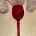 Set of 2 Red Crystal Gobblet Glasses