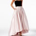 Betsy & Adam Velvet Strapless Ball Gown