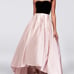 Betsy & Adam Velvet Strapless Ball Gown