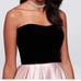 Betsy & Adam Velvet Strapless Ball Gown