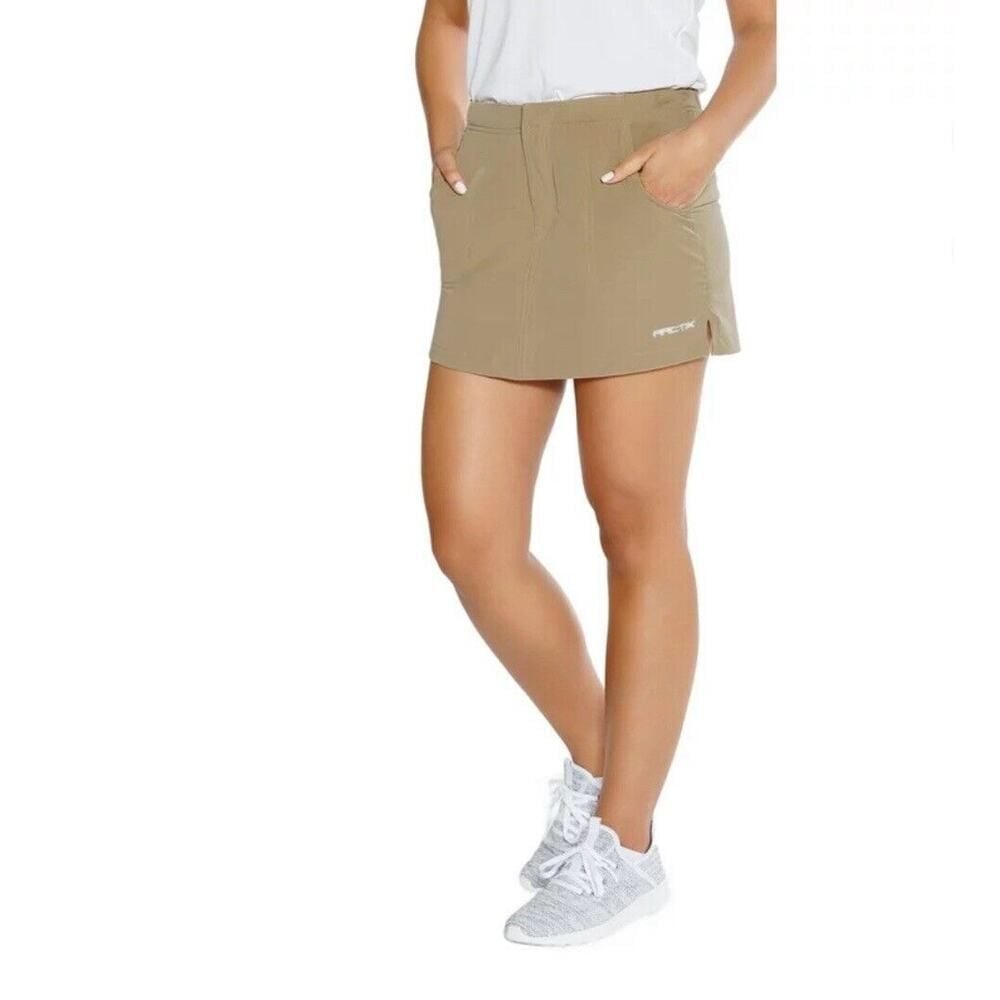 Arctix A6 Tan Hiking Outdoor Athletic Skort Size Petite Small 13