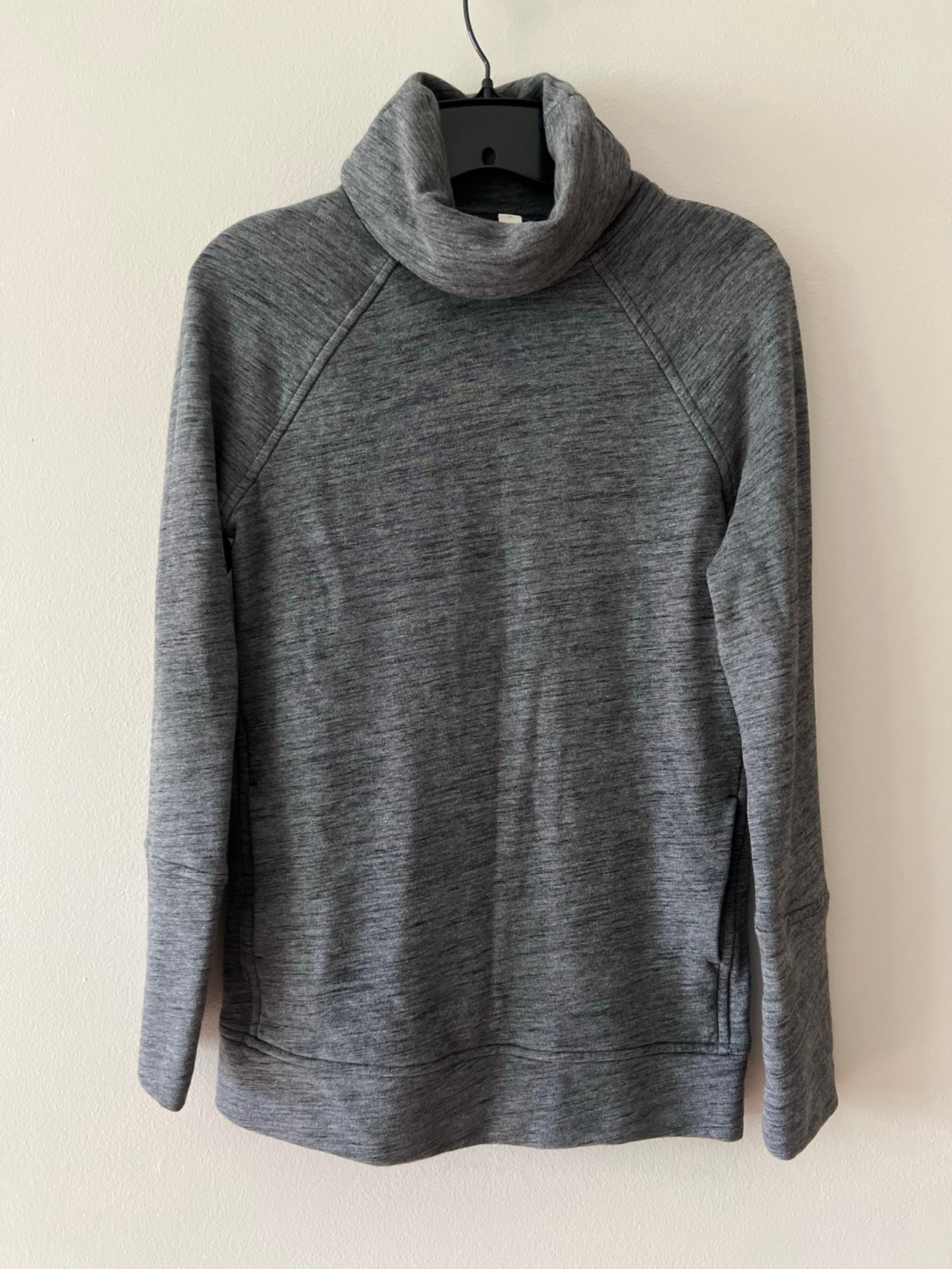 Lululemon To You Tunic Cowl Neck Gray Women’s Size 2