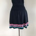 vintage sweater knit tennis skirt | full skirt mini 70s skirt | mod hippie boho
