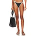 BNWT 120 SOLID & STRIPED Alden Bikini Bottom Butterluxe Blackout S Black White