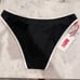 BNWT 120 SOLID & STRIPED Alden Bikini Bottom Butterluxe Blackout S Black White
