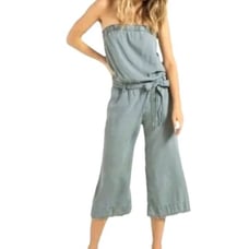 Anthropologie Cloth & Stone Strapless Jumpsuit, Like New, Size M