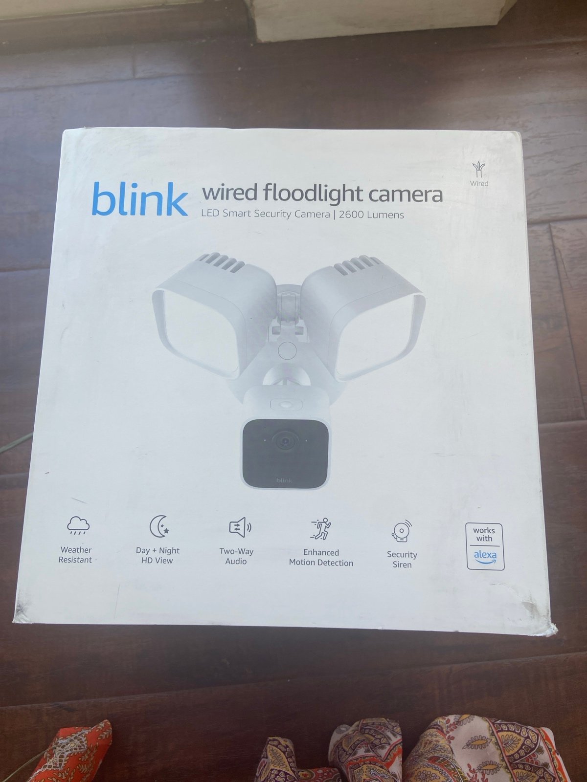 Blink wired floodlight camera outdoor