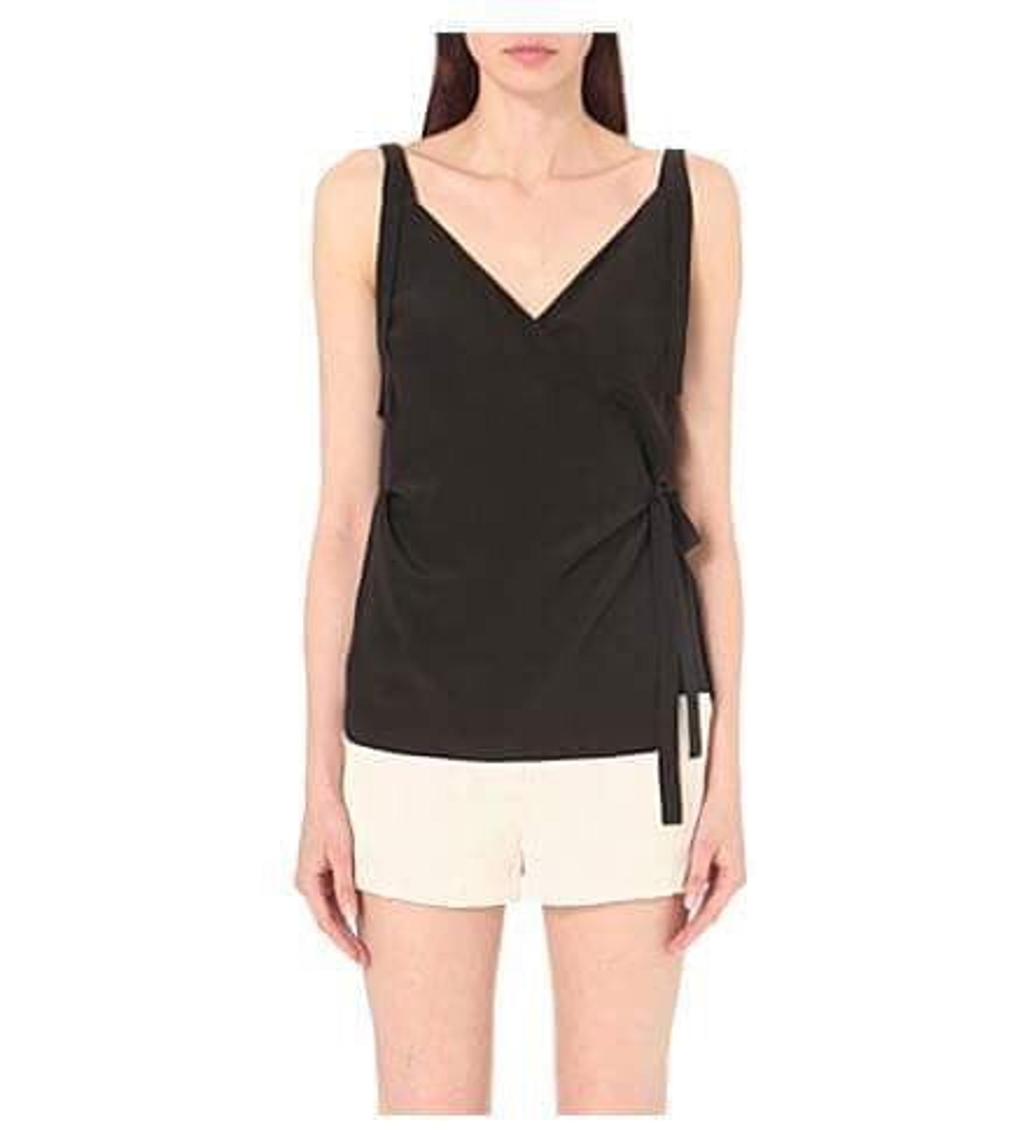 ALLSAINTS vea wrap silk top