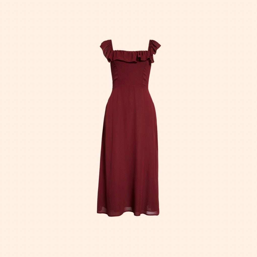 Reformation Colette Dress (Plum)