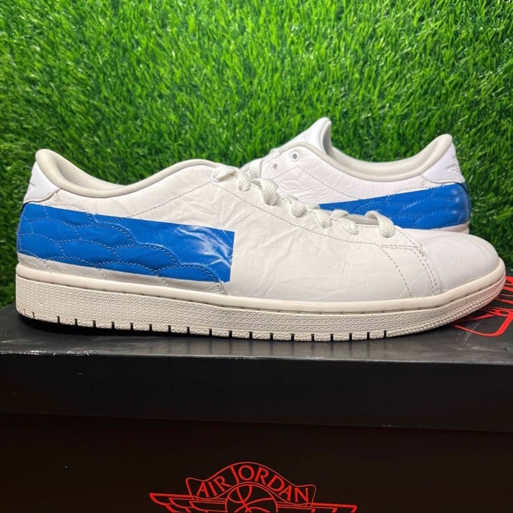 Air Jordan 1 Centre Court Military Blue White Low