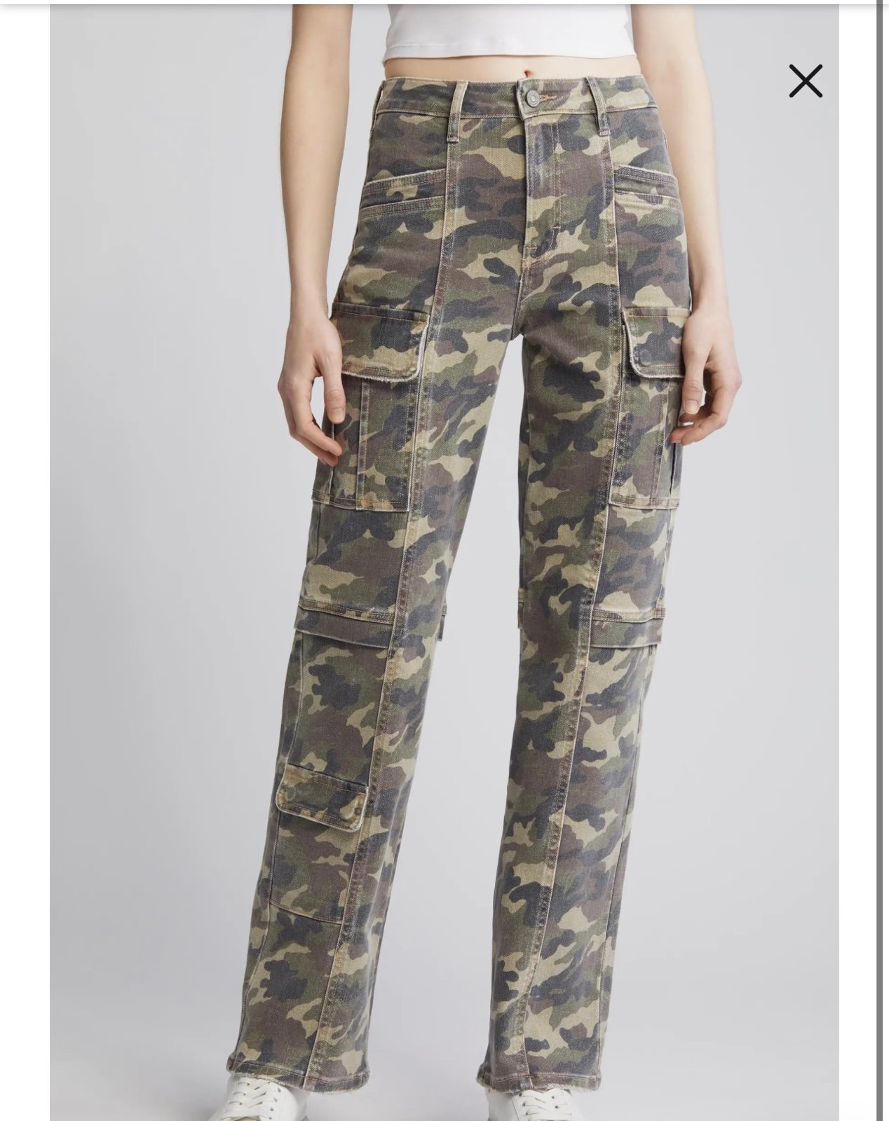 Camo cargo jeans