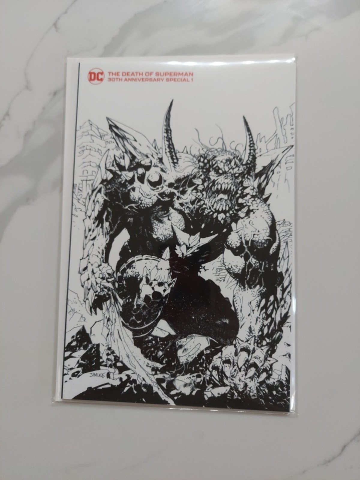 The Death Of Superman 30th Anniversary #1H Black & White 1st Doombreaker Comic