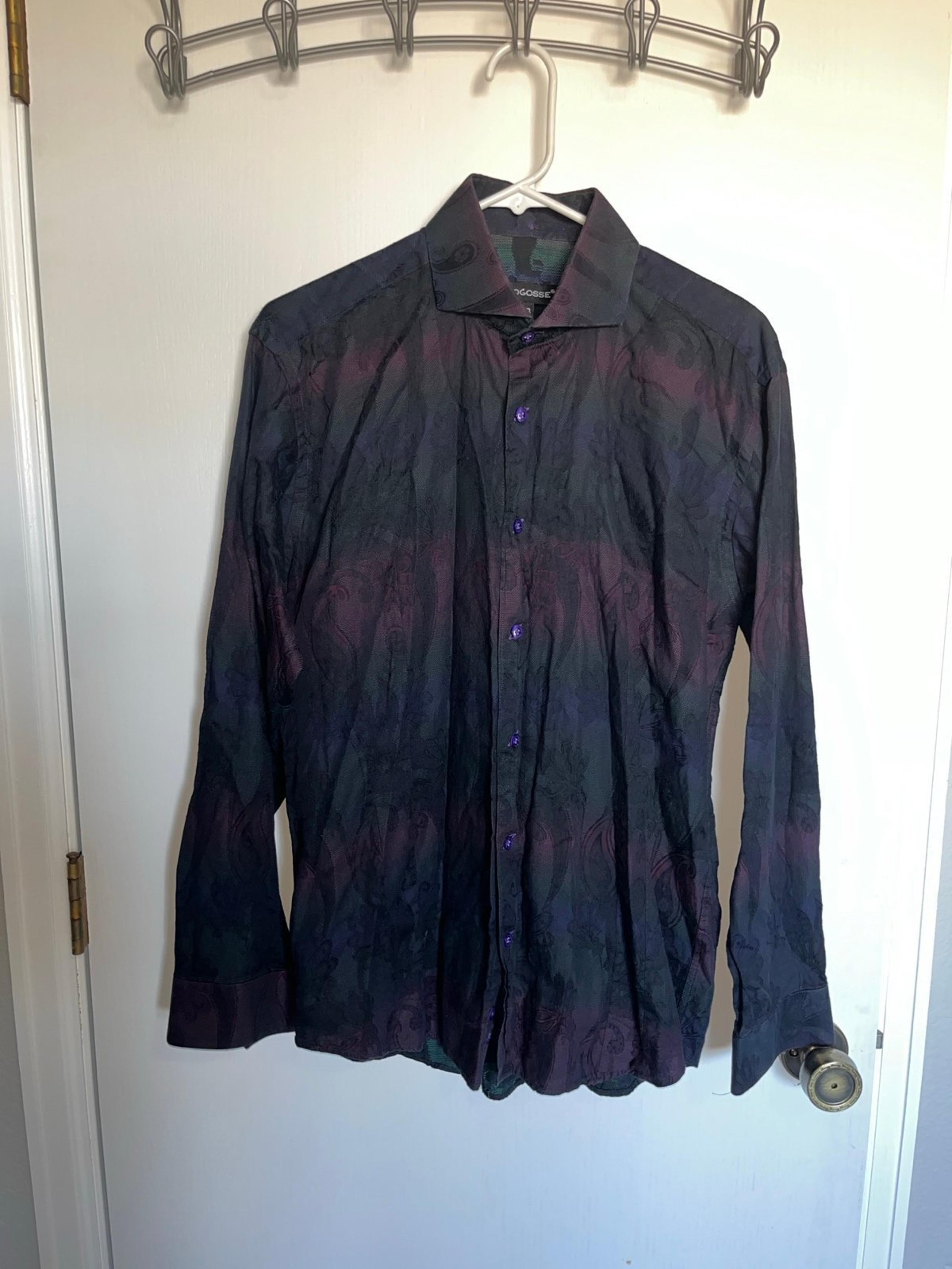 Bogosse Button up shirt multicolor floral pattern size 3