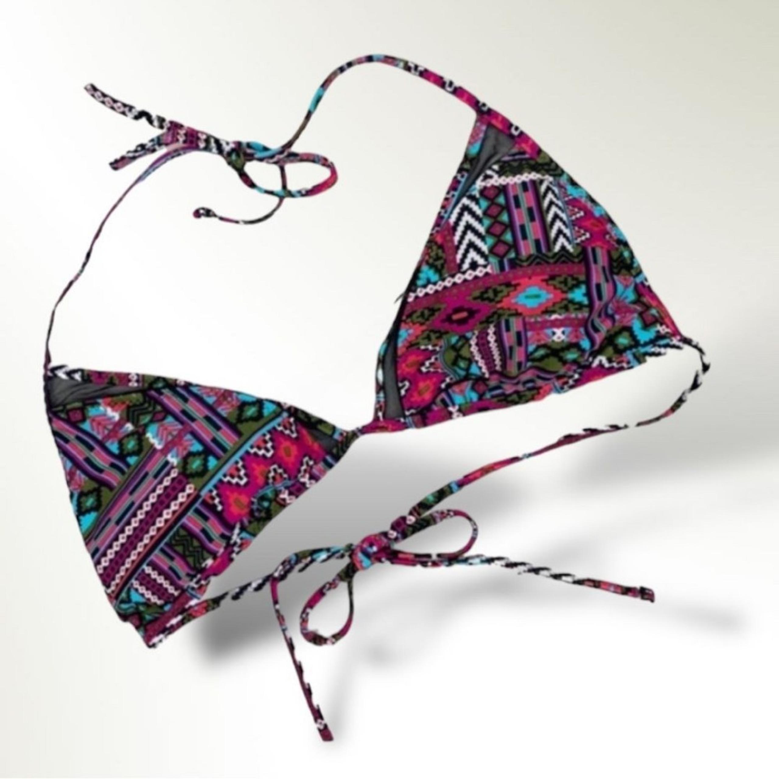 Mossimo Supply Co. Aztec Geometric Print Triangle Bikini Top