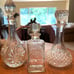 3 Beautiful Cut Glass/Crystal Bottles