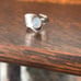 Vintage Moon stone Ring sterling silver