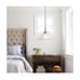Vintage Plug in Pendant Light,Hanging Lights with Plug in Brushed Nickel