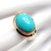 Designer Joseph Esposito Turquoise Ring 925 Sterling Silver Size 9 Signed 14 gr