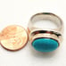 Designer Joseph Esposito Turquoise Ring 925 Sterling Silver Size 9 Signed 14 gr