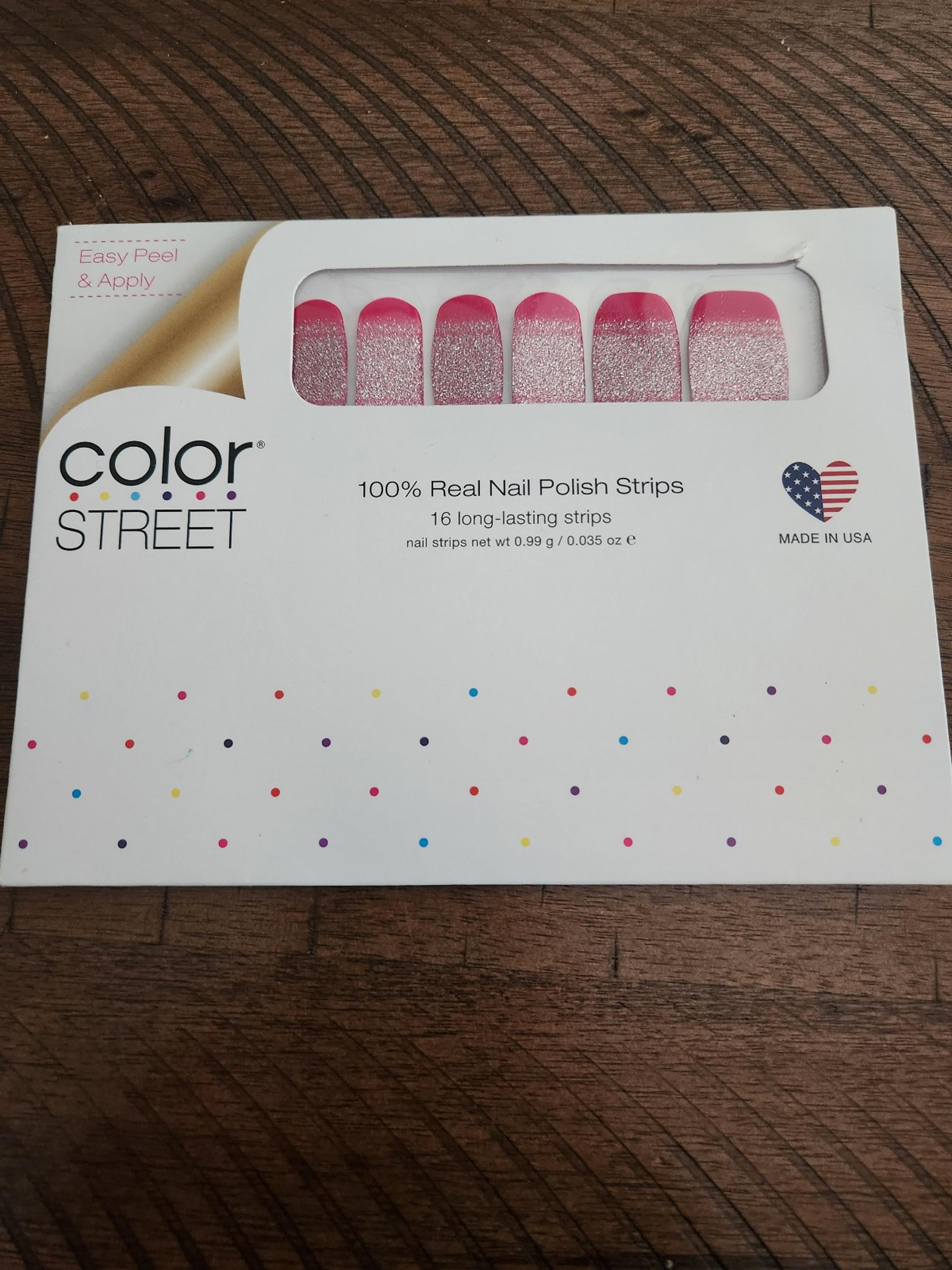 Color Street Florence Fizz Pink Glitter Dipped