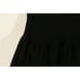 Vintage Cottage Peasant Stretch Cotton Skirt Pockets Benetton Lagenlook XS Black