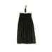 Vintage Cottage Peasant Stretch Cotton Skirt Pockets Benetton Lagenlook XS Black