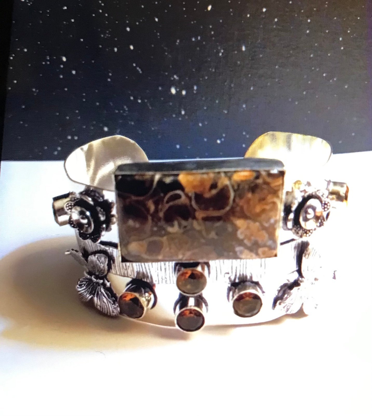 Turritella 925 Sterling Silver Cuff Bracelet