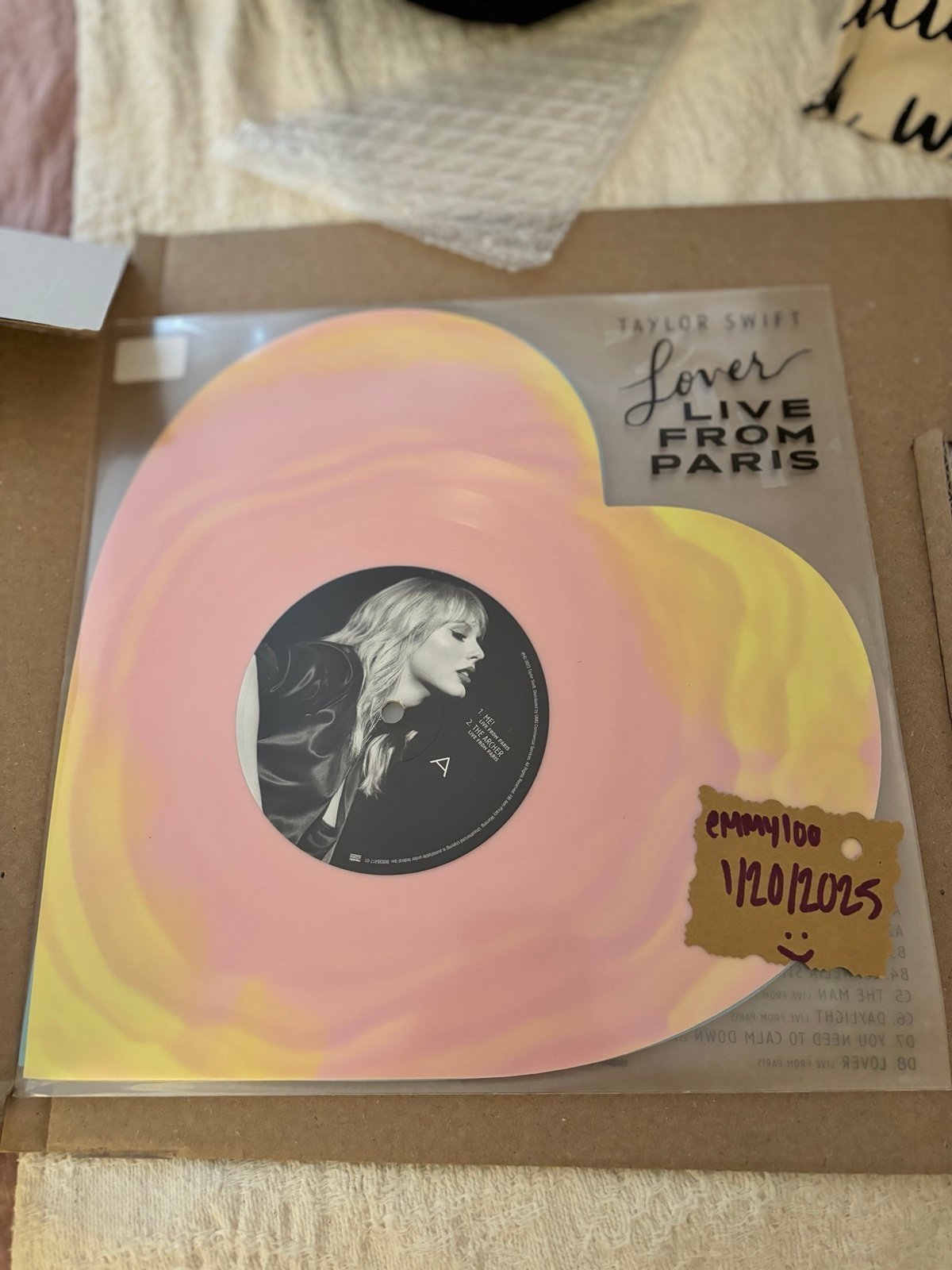 LLFP taylor swift lover vinyl, lover live from Paris vinyl