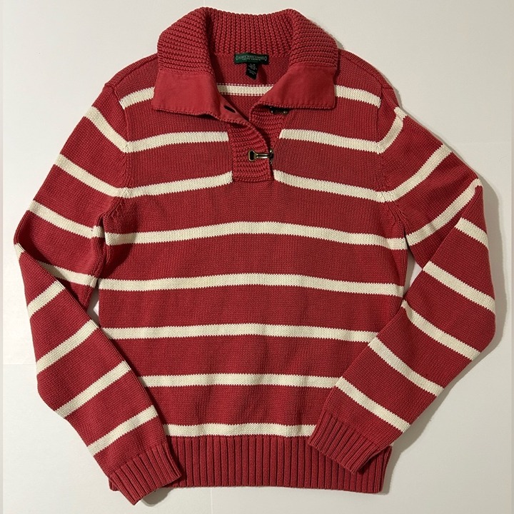 Ralph Lauren Jeans Company Berry Sweater 100% Cotton
