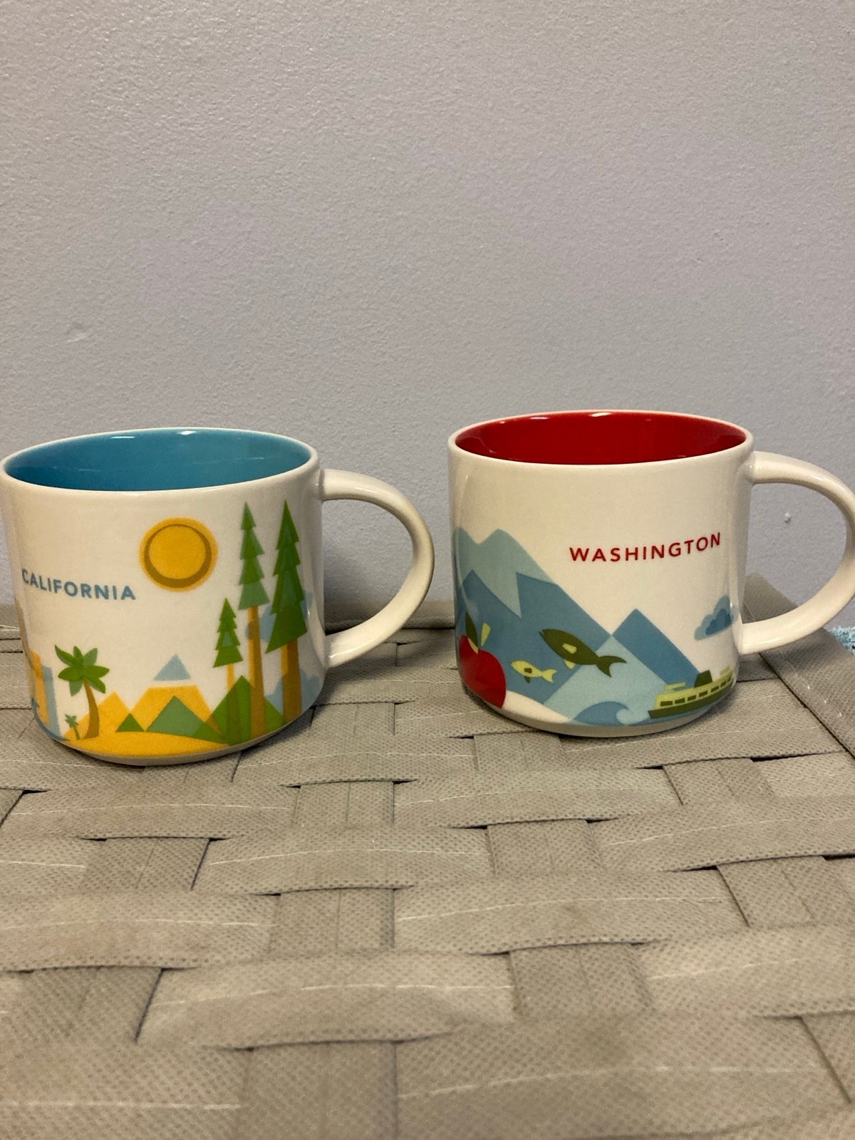 Starbucks ‘Are You Here’ Series Mugs California & Washington