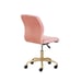 Plush Velvet Office Chair, Blush
