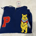 Disney Winnie The Pooh Embroidered Jacket New Sz S Blue Full Zip Piglet Eeyore