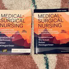 Medical-Surgical Nursing Ignatavicius 10th edition Volume 1 & 2 and Study Guide