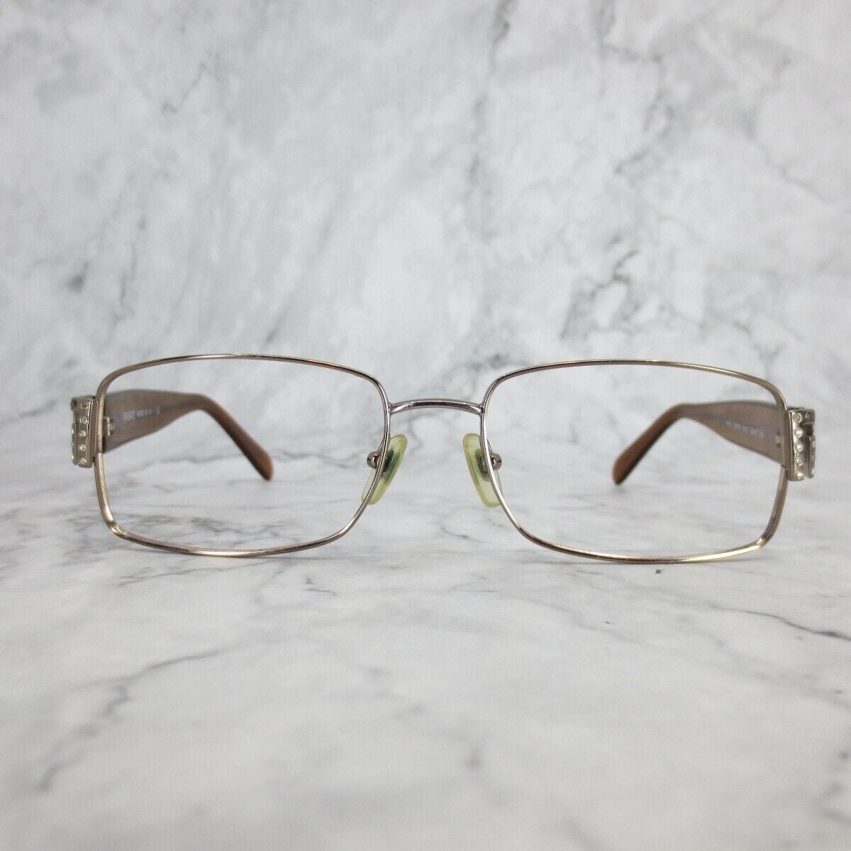 Versace MOD.1048-B 1013 Eyeglasses Gold Full Rim Rectangular Frames 52-16-130