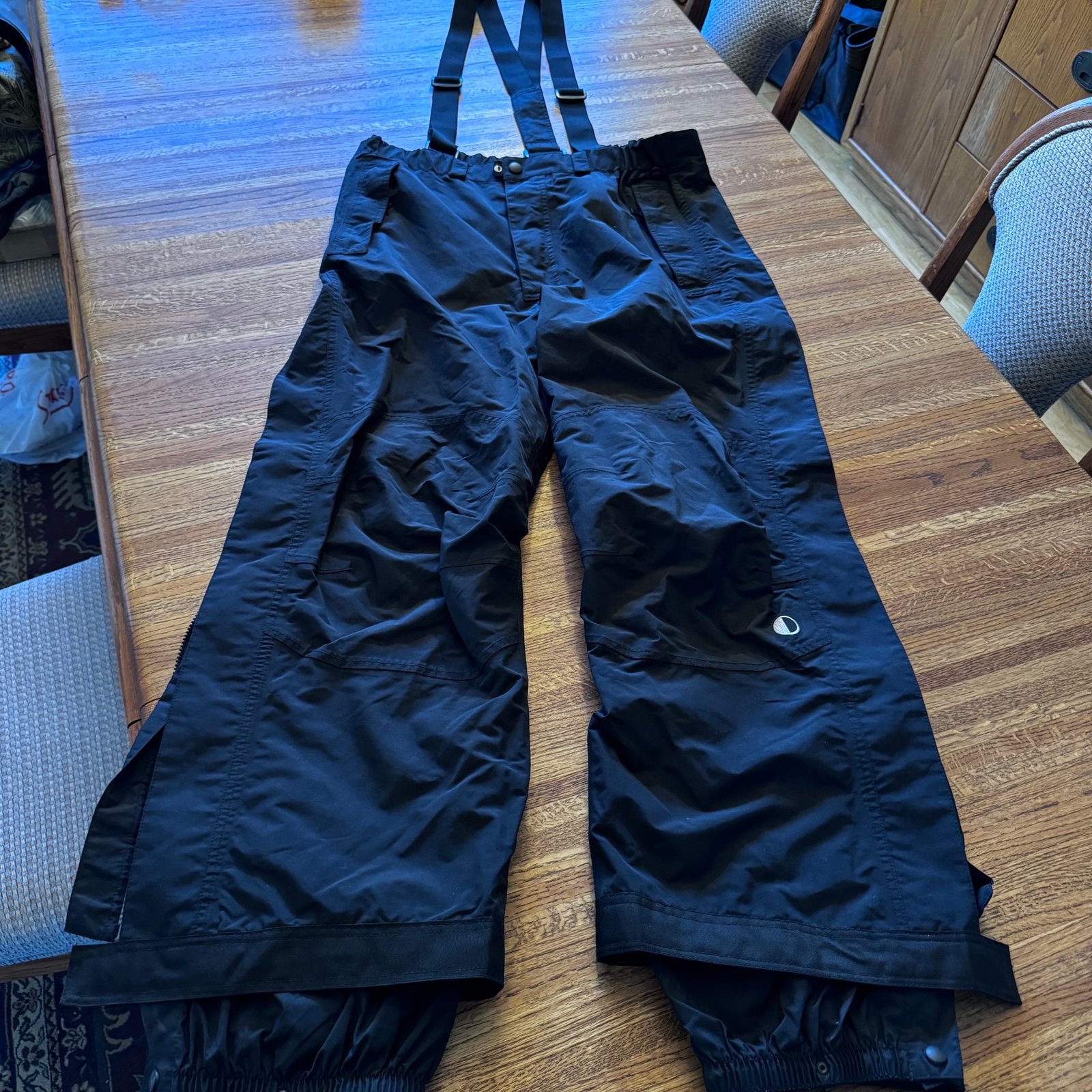 Vintage Pacific Trail Black Dot Snow Pants / Overalls Men’s XL