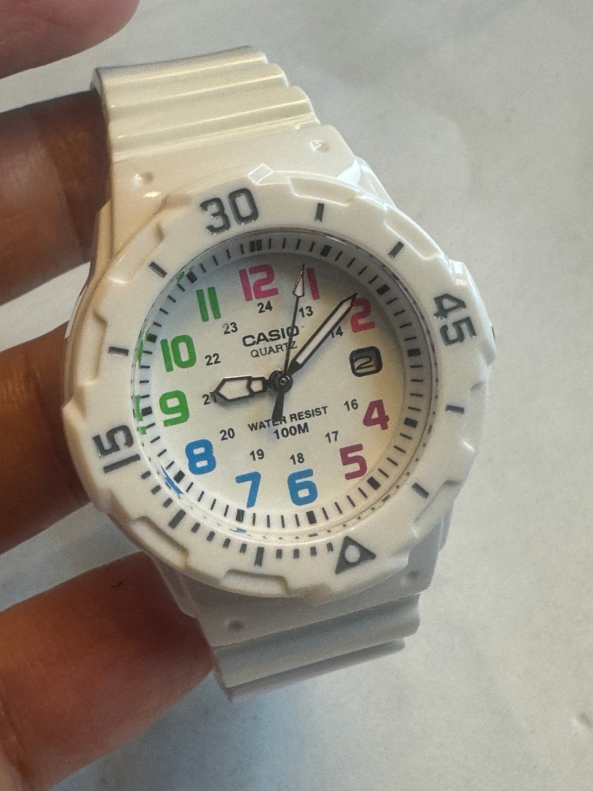 Ladies or Young Teen Sports Casio Watch 7 inches long , New Item