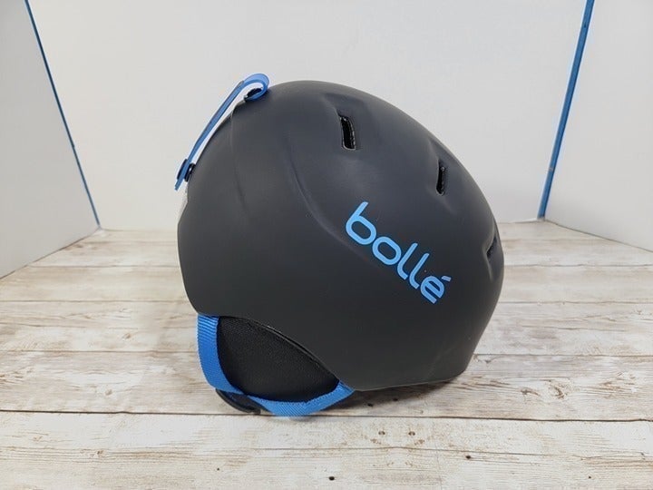 Kids Bolle XS Ski Helmet Black Blue 49-54cm