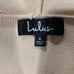 LULUS timeless touch beige longline open hooded cardigan patch pockets tie