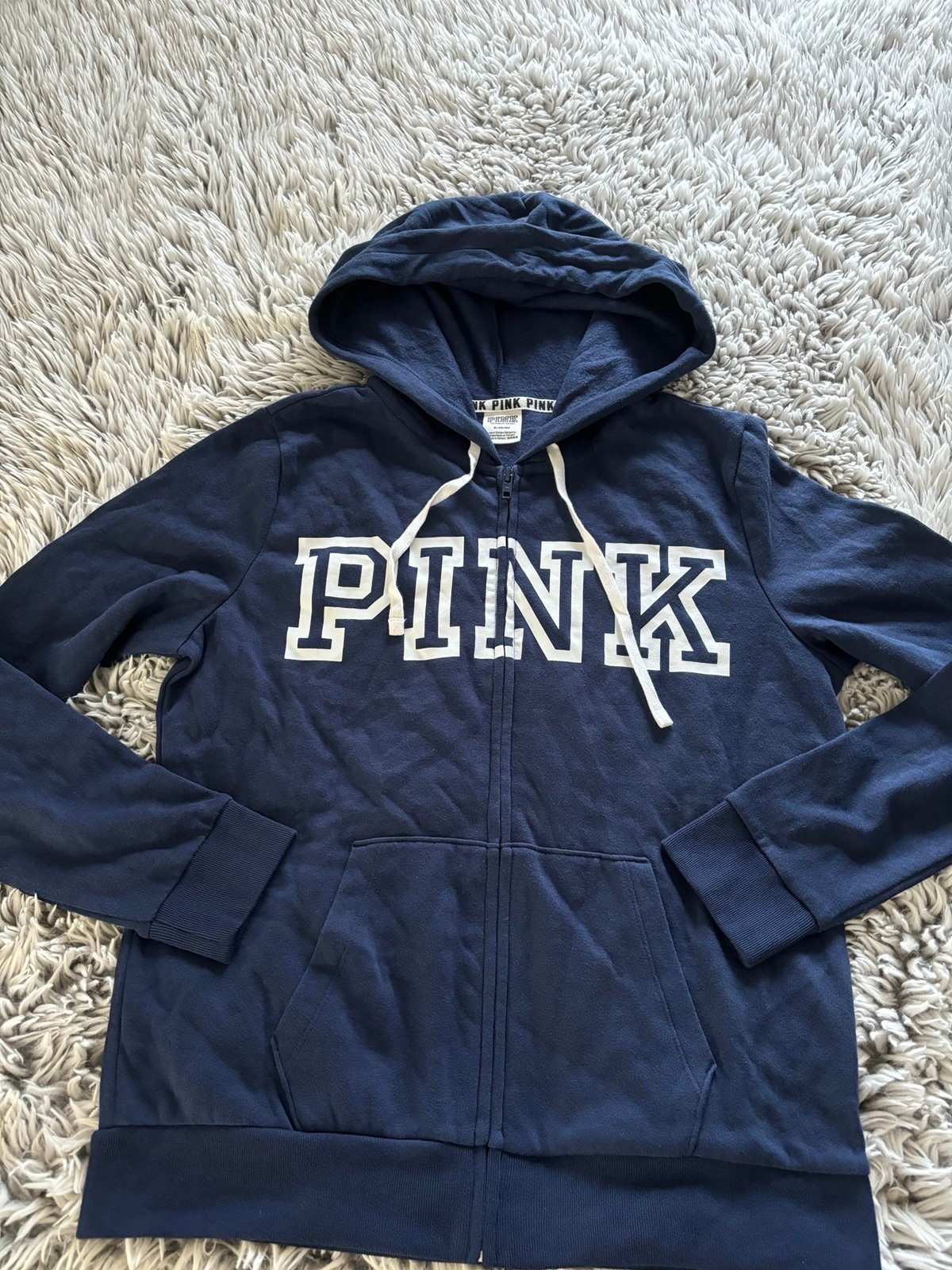 Victoria’s Secret PINK hoodie blue Sz Medium