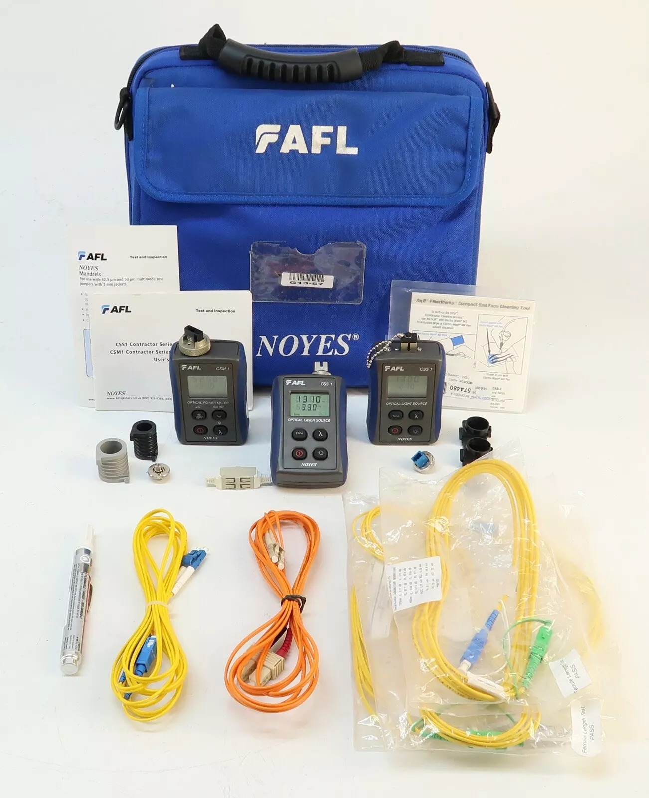 Noyes / FAFL CKSM-2 SM MM Fiber Optic Loss Test Set CSM1-2 CSS1-SM