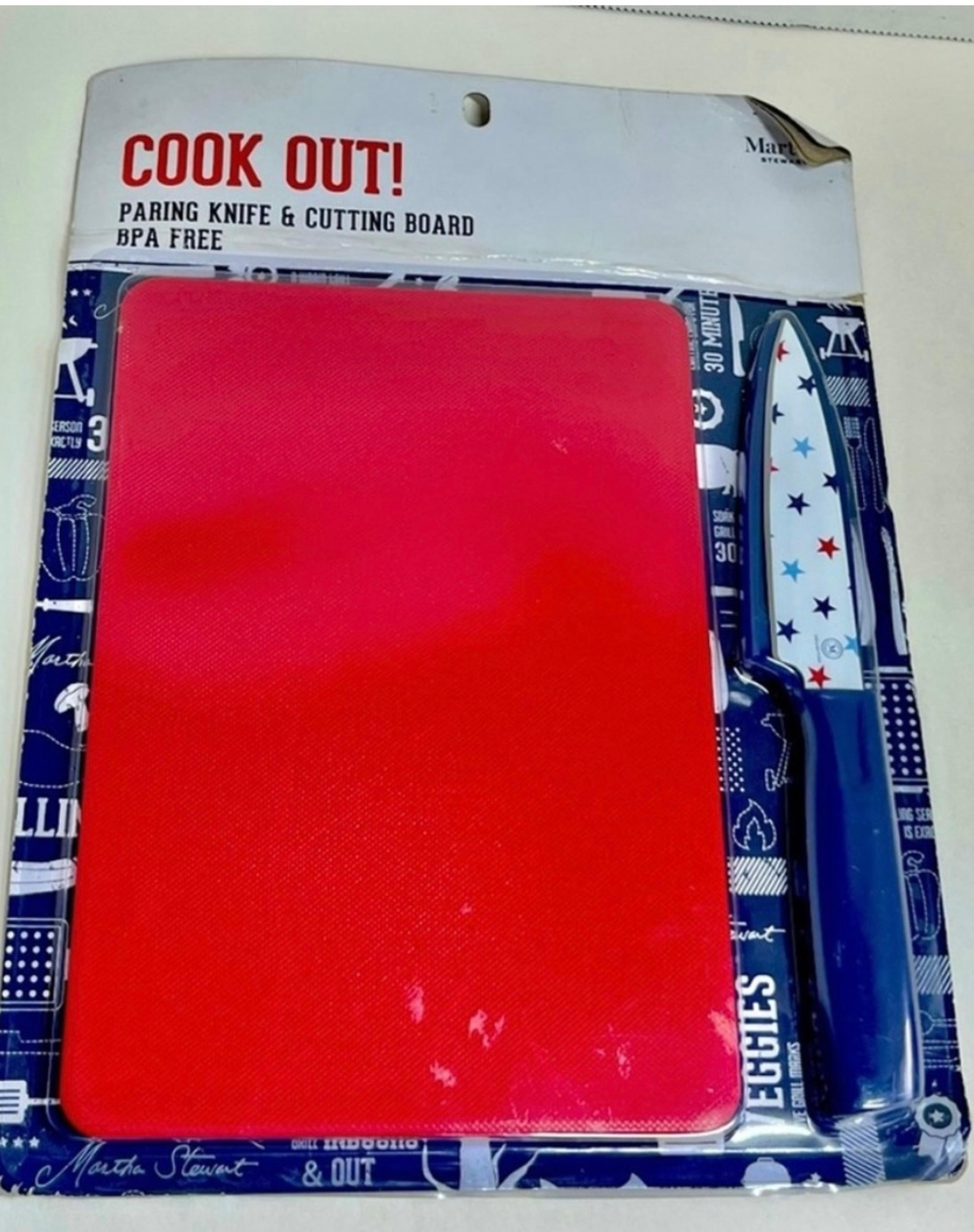 (BRAND NEW/SEALED) PORTABLE CUTTING BOARD and PARING KNIFE (BPA FREE)