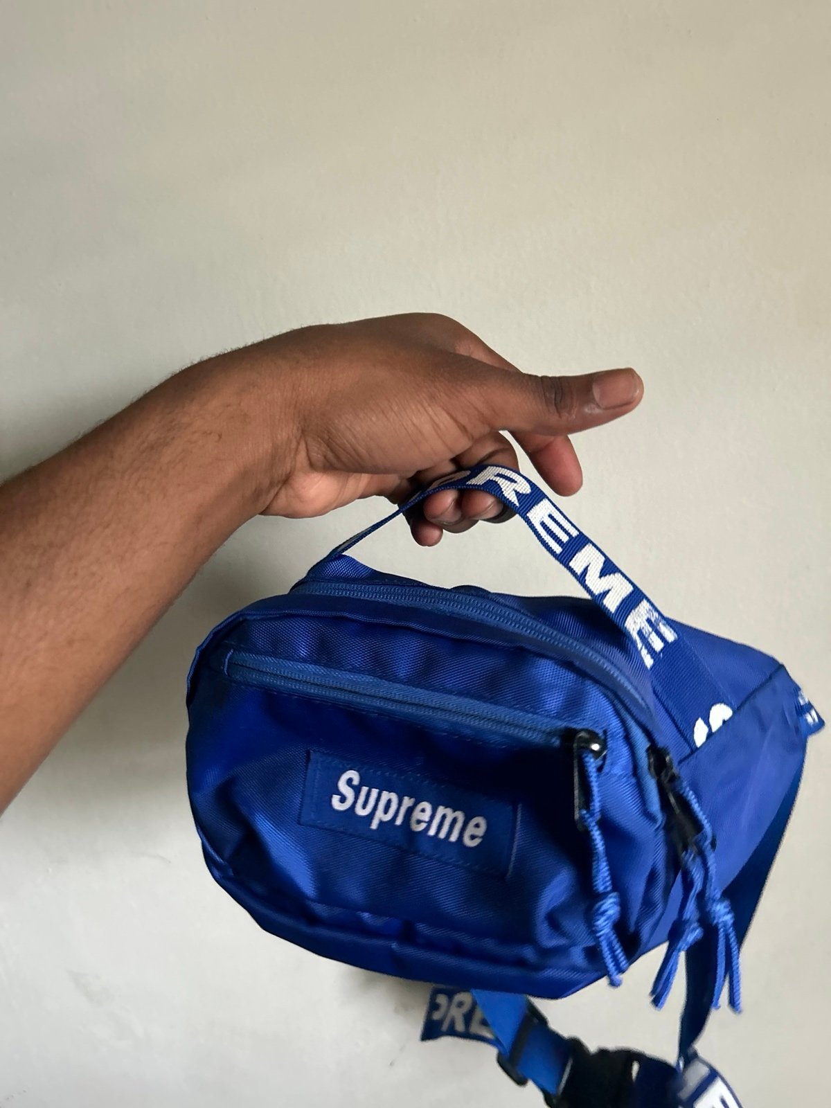 Blue Supreme bag