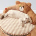 Cat Bed Bear Design Cushion Small Medium Dog Sleeping Beds Cats Durable Mat