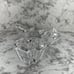 Orrefors Sweden Heavy Crystal Tea Light Votive Holder Set of 3 Geometric