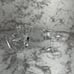 Orrefors Sweden Heavy Crystal Tea Light Votive Holder Set of 3 Geometric