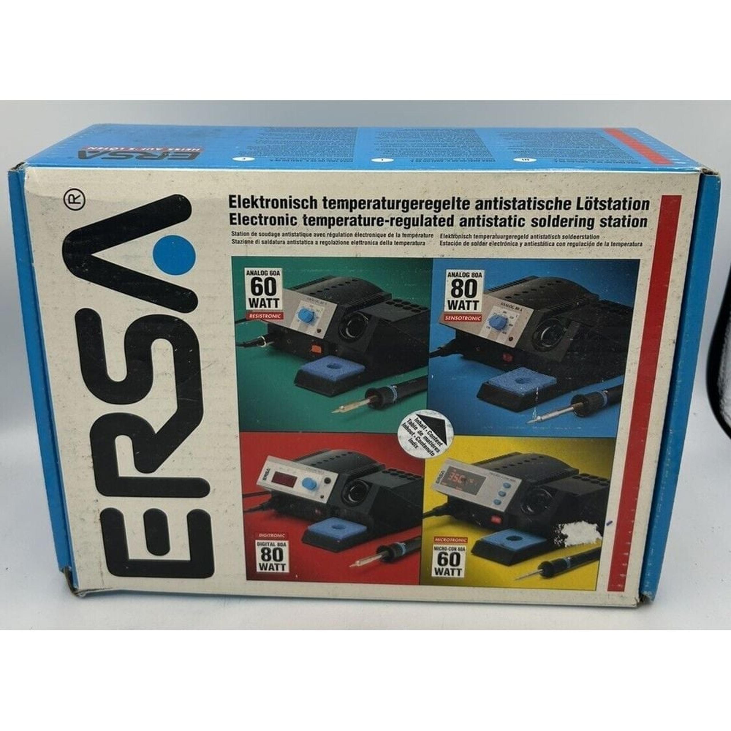 Ersa Analog 80A Electronic  Temp Regulated Antistatic Soldering Station 115v NIB